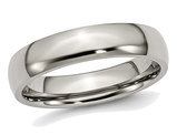 Men's Chisel Titanium 5mm Polished Wedding Band Ring